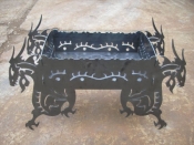Декоративный раскладной мангал "Драконы"