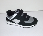 Кроссовки детские черные с белым New Balance ( 32-35 )