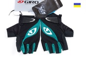 Giro Tessa Black Dynasty Green велосипедные перчатки женские / подростковые без пальцев